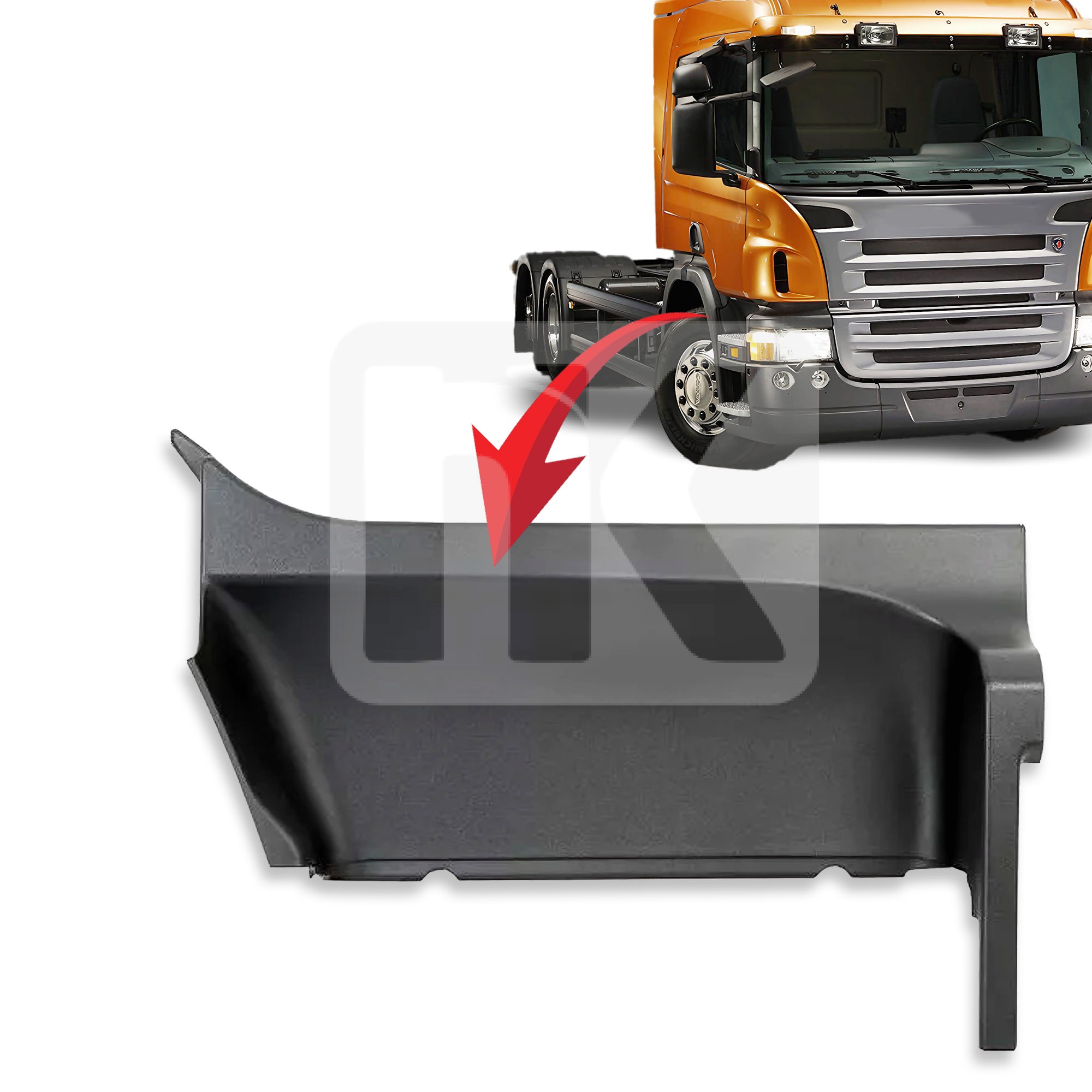 Άνω κάλυμμα σκαλοπατιού (RH) Scania 5 1805342
