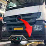 Ανοξείδωτη Μπάρα Προφυλακτήρα 60mm Mercedes Atego 1/2 prmea121