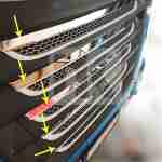 Stainless steel screen frames DAF XF106 PRD211