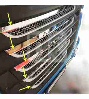 Stainless steel screen frames DAF XF106 PRD211