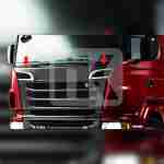 Ανοξείδωτα πλαίσια σίτας καπό Scania 6 PRSC162