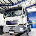 Stainless steel roof bar long MAN TGA/TGM prmn102