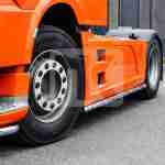 Stainless steel side spoiler bar DAF XF106 PRD207