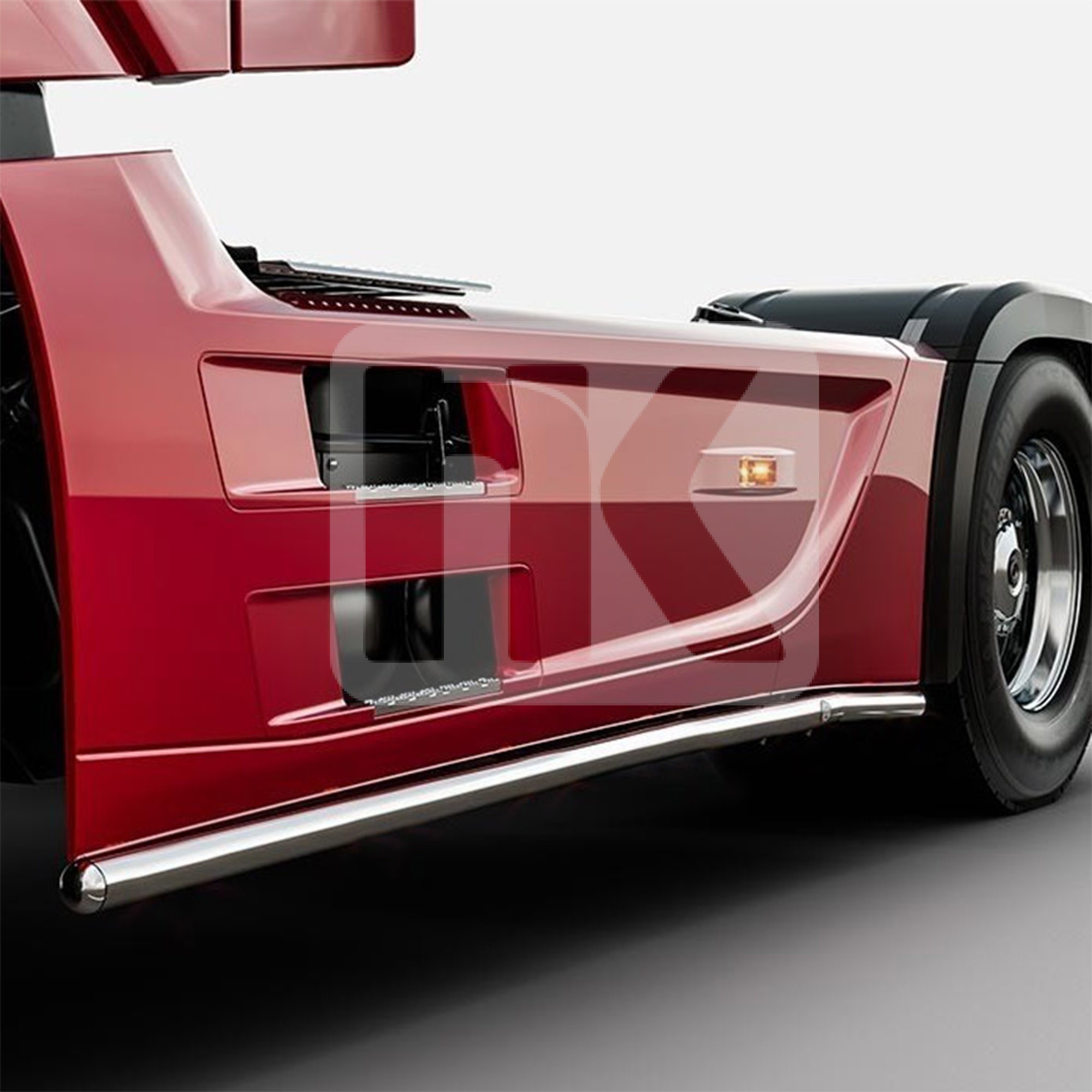 Complet Pare-chocs Avant Avec Spoiler Pour Mercedes Actros MP3 – OPTIMA, Gris
