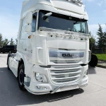 Stainless steel bumper bar DAF XF106 prd204