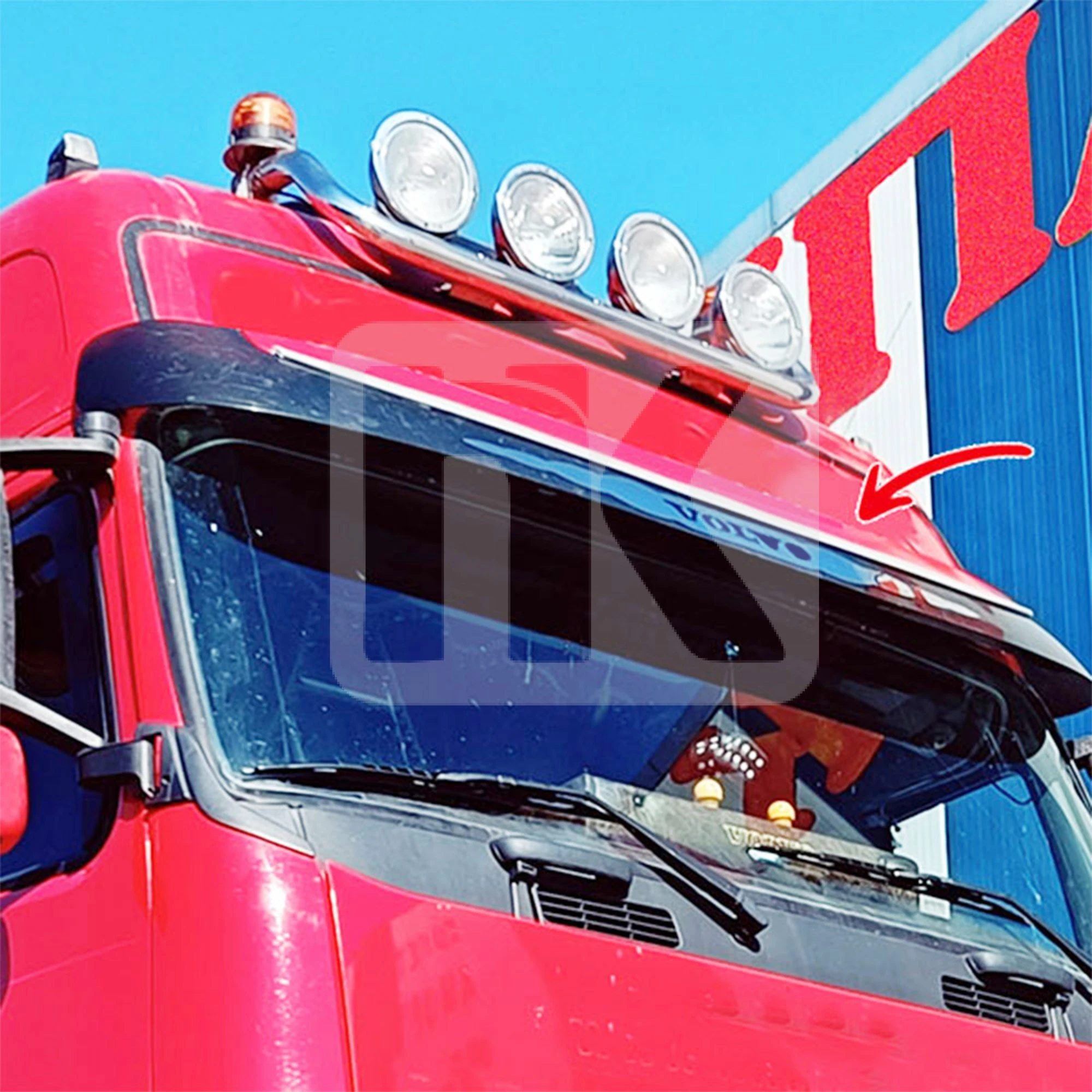 Ανοξείδωτο διακοσμητικό γείσου Volvo FH3 PRV116