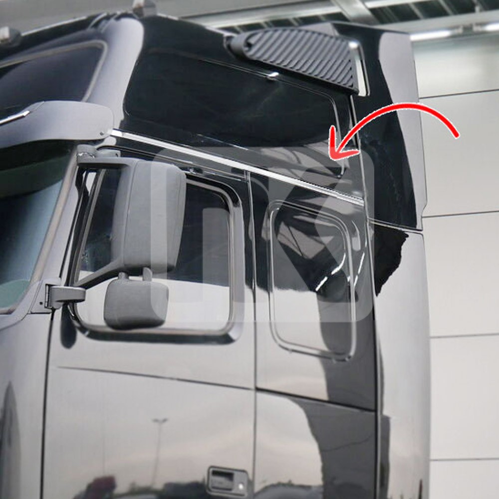 Ανοξείδωτο επάνω φιλέτο καμπίνας Volvo FH2/3 PRV138