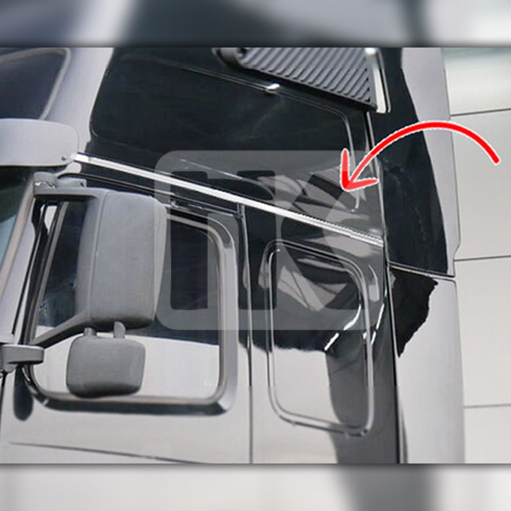 Ανοξείδωτο επάνω φιλέτο καμπίνας Volvo FH2/3 PRV138
