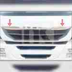 Stainless steel upper grille trim Iveco Hi-way PRI111