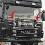 Ανοξείδωτο κάλυμμα μετώπης παρμπρίζ Scania 5/6 prsc160 FSC110