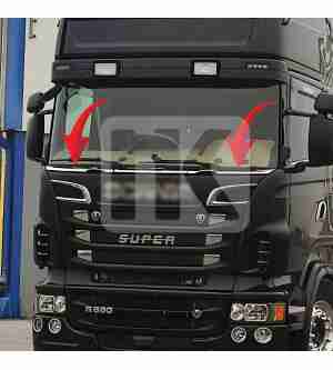 Ανοξείδωτο κάλυμμα μετώπης παρμπρίζ Scania 5/6 prsc160 FSC110