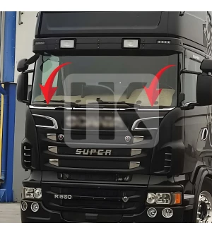 Ανοξείδωτο κάλυμμα μετώπης παρμπρίζ Scania 5/6 prsc160 FSC110