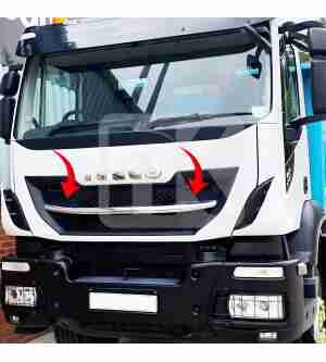 Ανοξείδωτο μεσαίο φιλέτο μάσκας Iveco Hi-way PRI117