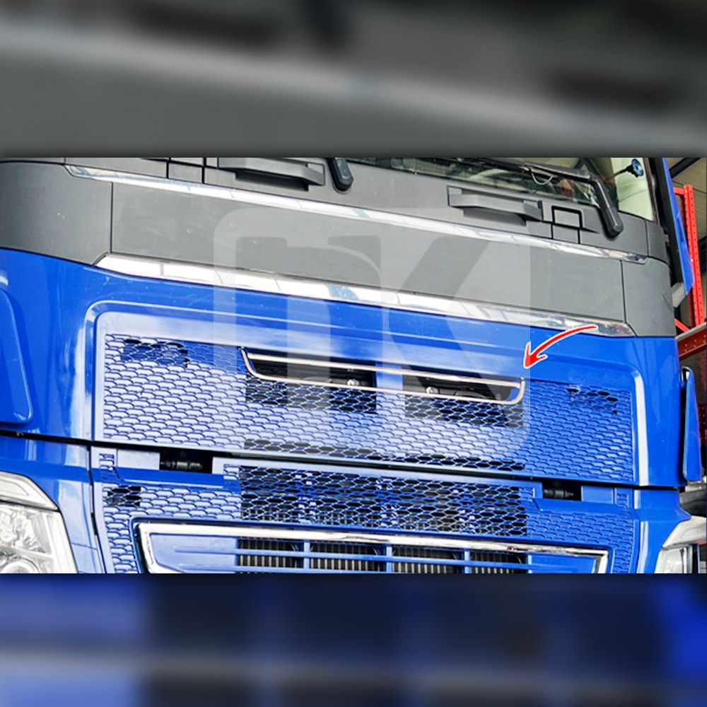 Ανοξείδωτο πλαίσιο αεραγωγού καπό Volvo FH4 PRV220