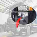 Ανοξείδωτο πλαίσιο προβολάκι Scania 56 PRSC176 - FSC178