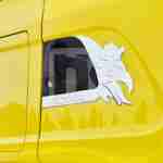 Stainless steel door handle frame Scania "dragon" prsc138