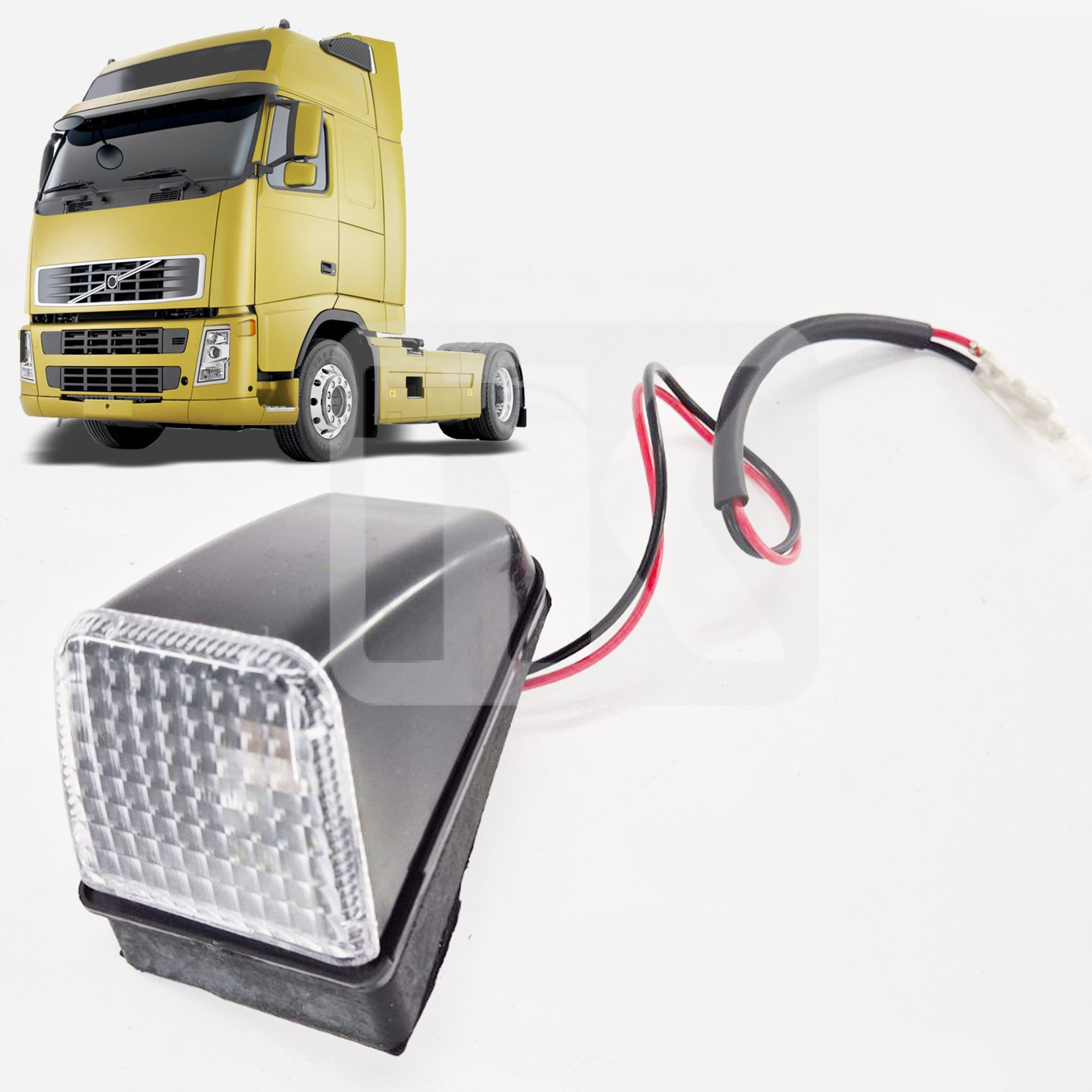 Roof volume lamp Volvo FH2/3 white 1623726