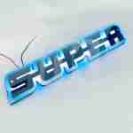 Φωτιζόμενο σήμα Scania SUPER λευκό SCR-LED02