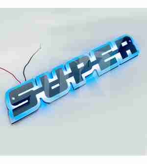 Illuminated Scania SUPER sign white SCR-LED02