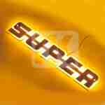 Φωτιζόμενο σήμα Scania SUPER πορτοκαλί SCR-LED01