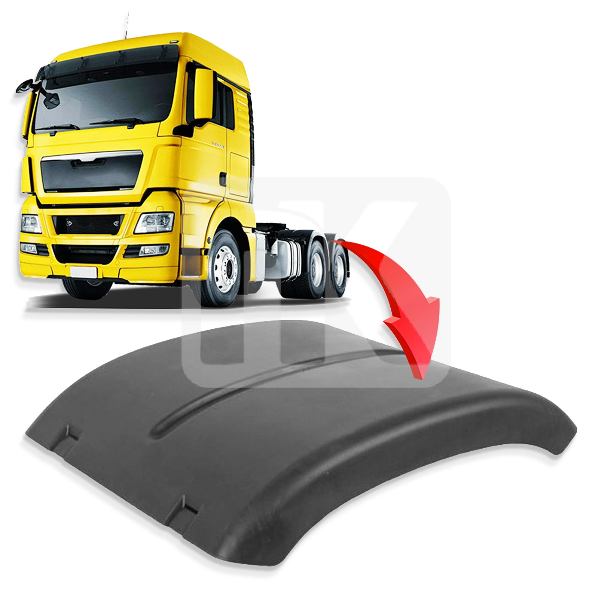 Φτερό διαφορικού MAN TGX/TGS 81664106606