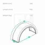 Half truck fender 900X450mm made of durable plastic for all conditions