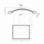 Half truck fender 900x650mm AYM42U1016