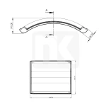 Φτερό νταλίκας μισό 900x650mm AYM42U1016