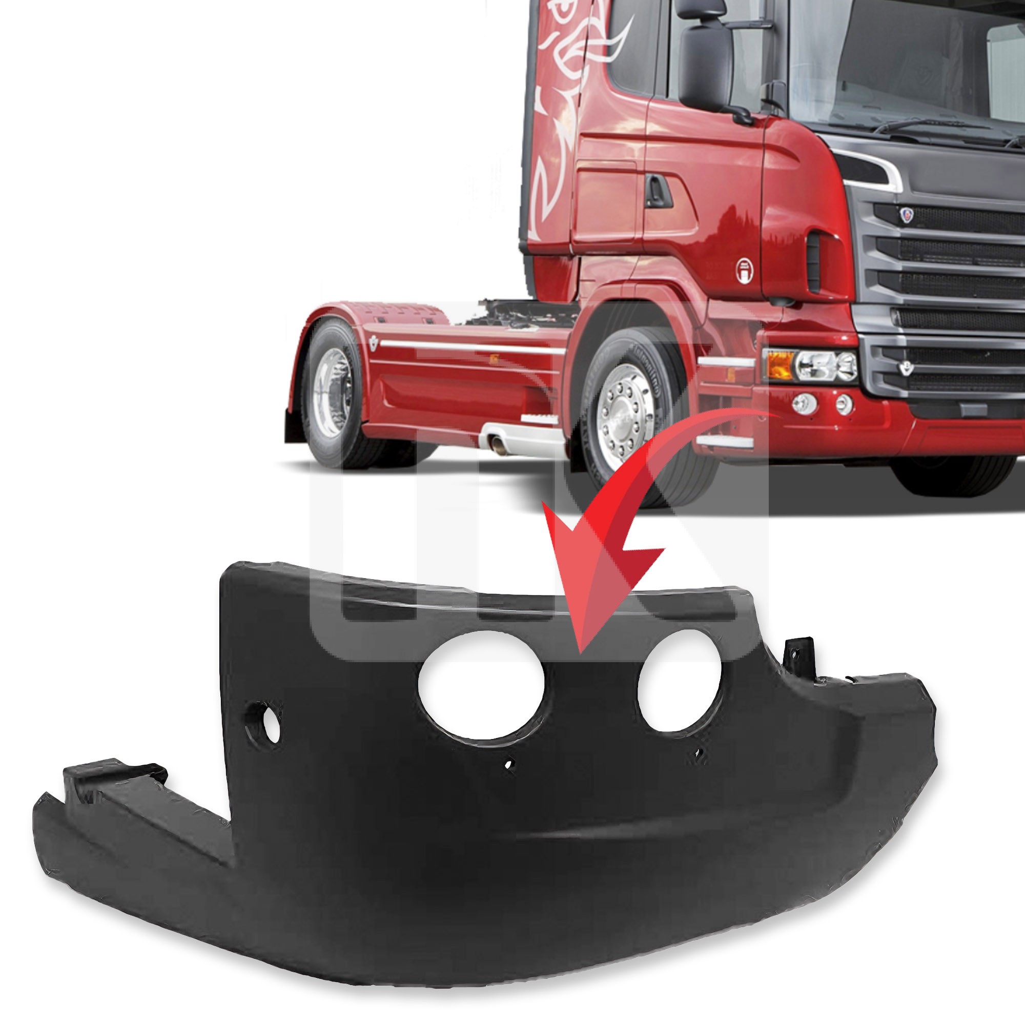 Γωνία προφυλακτήρα φαρδιά (RH) Scania 6 1923745