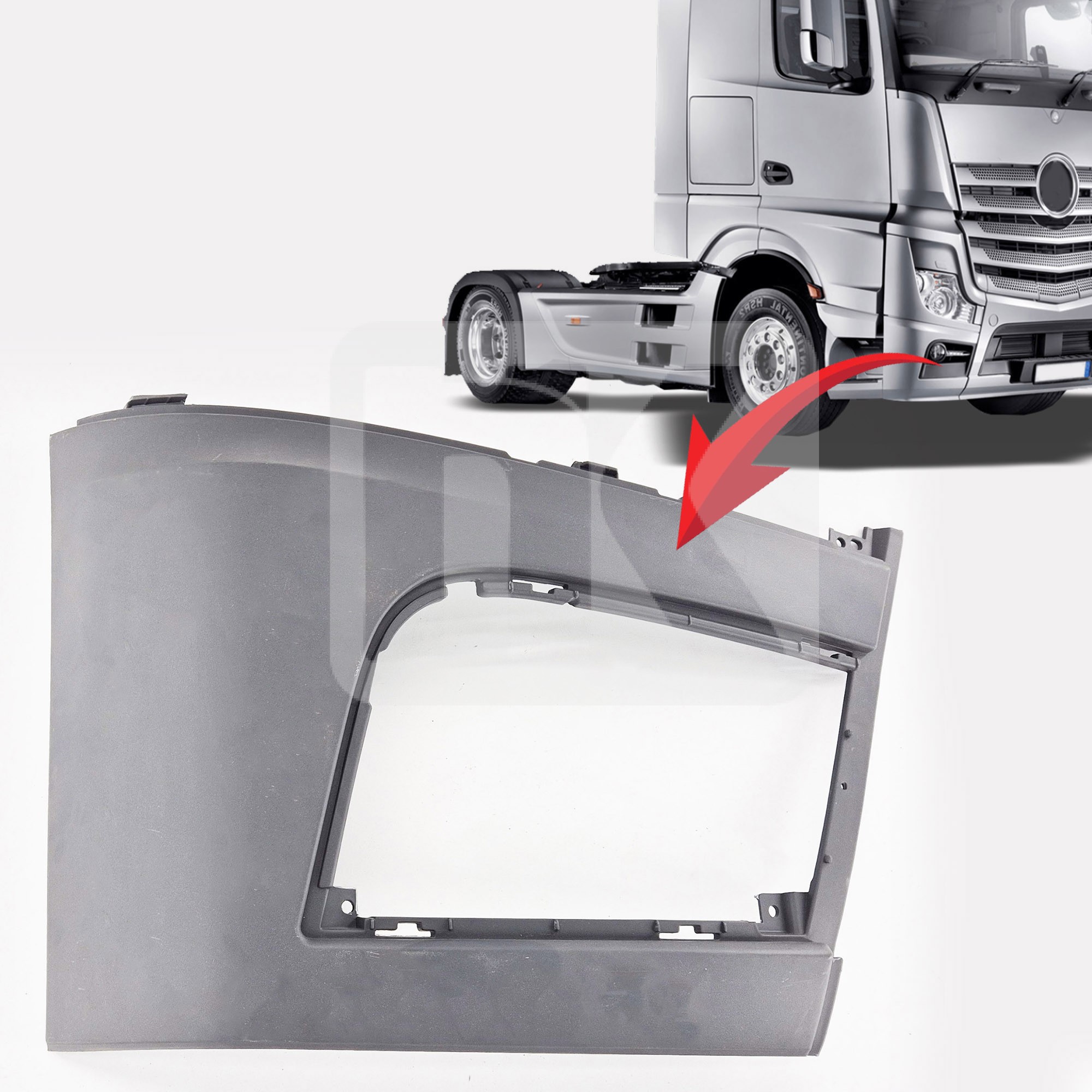 Γωνία προφυλακτήρα (RH) Actros MP4 stream 9608854825