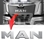 Hood letters MAN TGX / TGS euro 6 81978402108