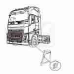 Καπάκι φαναριέρας (LH) Volvo FH4 21413734