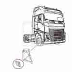 Καπάκι φαναριέρας (RH) Volvo FH4 21413774