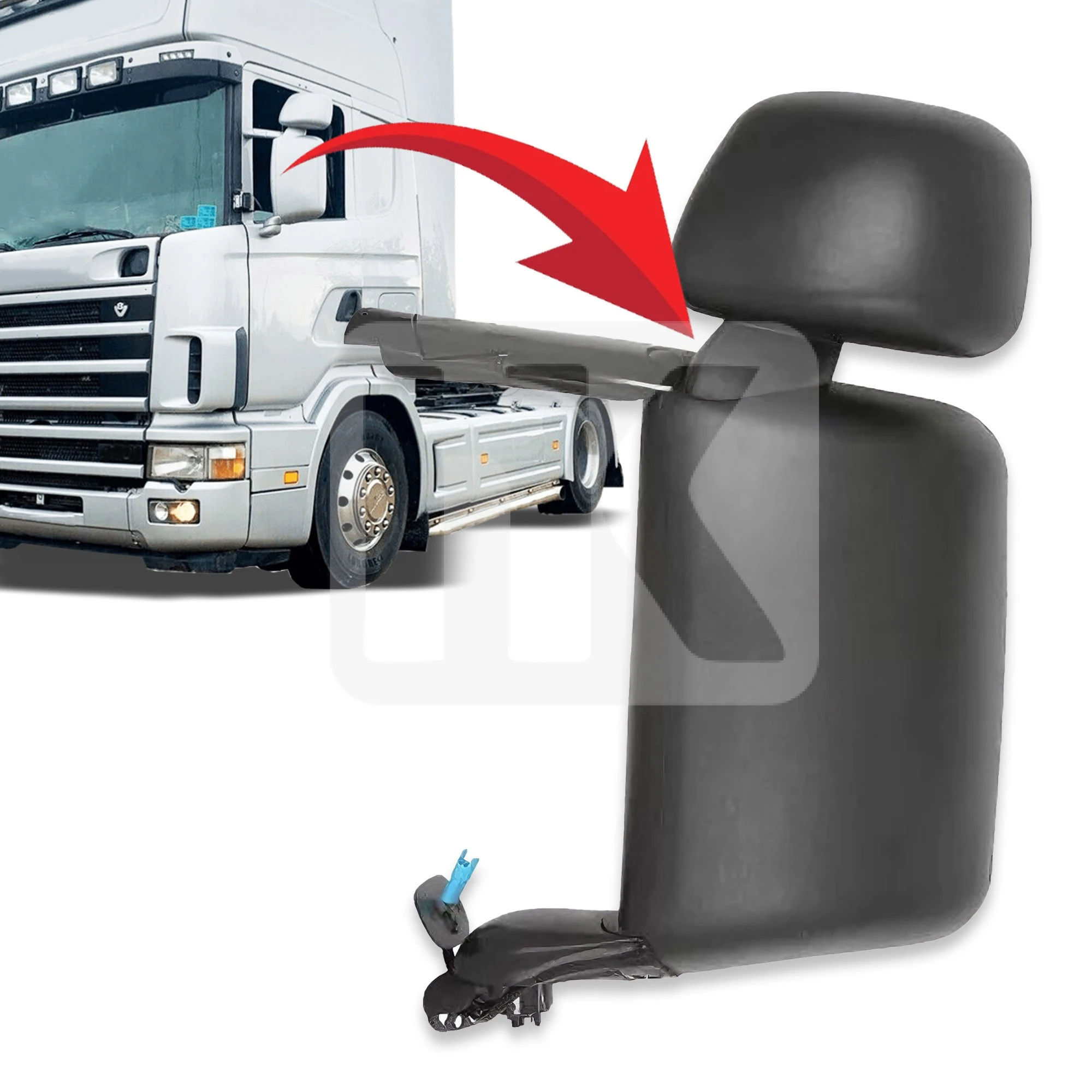 Mirror (LH) Scania long arm 1723518