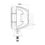 Work LED NK-7883 power 40W made of aluminum and overheating protection