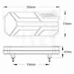 LED φανάρι νταλίκας με 67 LED Z-T101