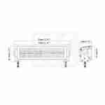 LED Μπάρα ΝΚ-3312 με 36 LED από αλουμίνιο & ανοξείδωτο ατσάλι 333mm