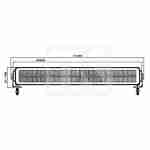 LED Μπάρα 95W 71 LED αλουμινίου BS-3322