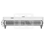LED Μπάρα 95W 71 LED αλουμινίου BS-3322
