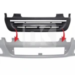 Radiator grille with nickel decoration DAF LF 1700802