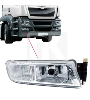 Προβολάκι (RH) MAN TGX/TGS, συνοδηγού 81251016522