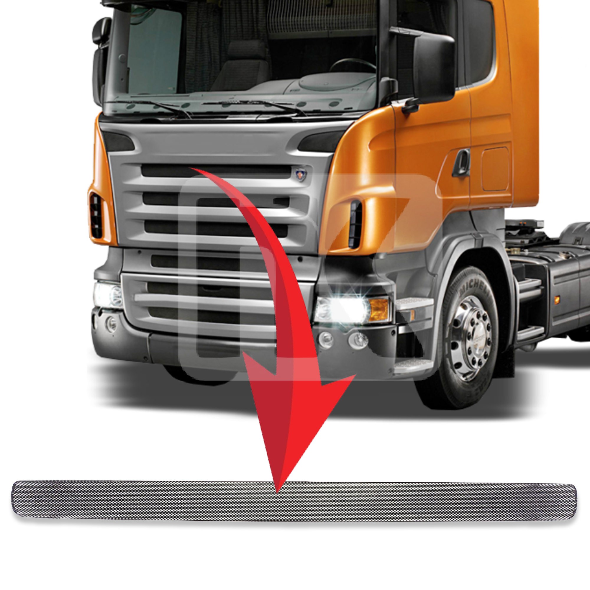 Upper bonnet screen Scania 5 1459133