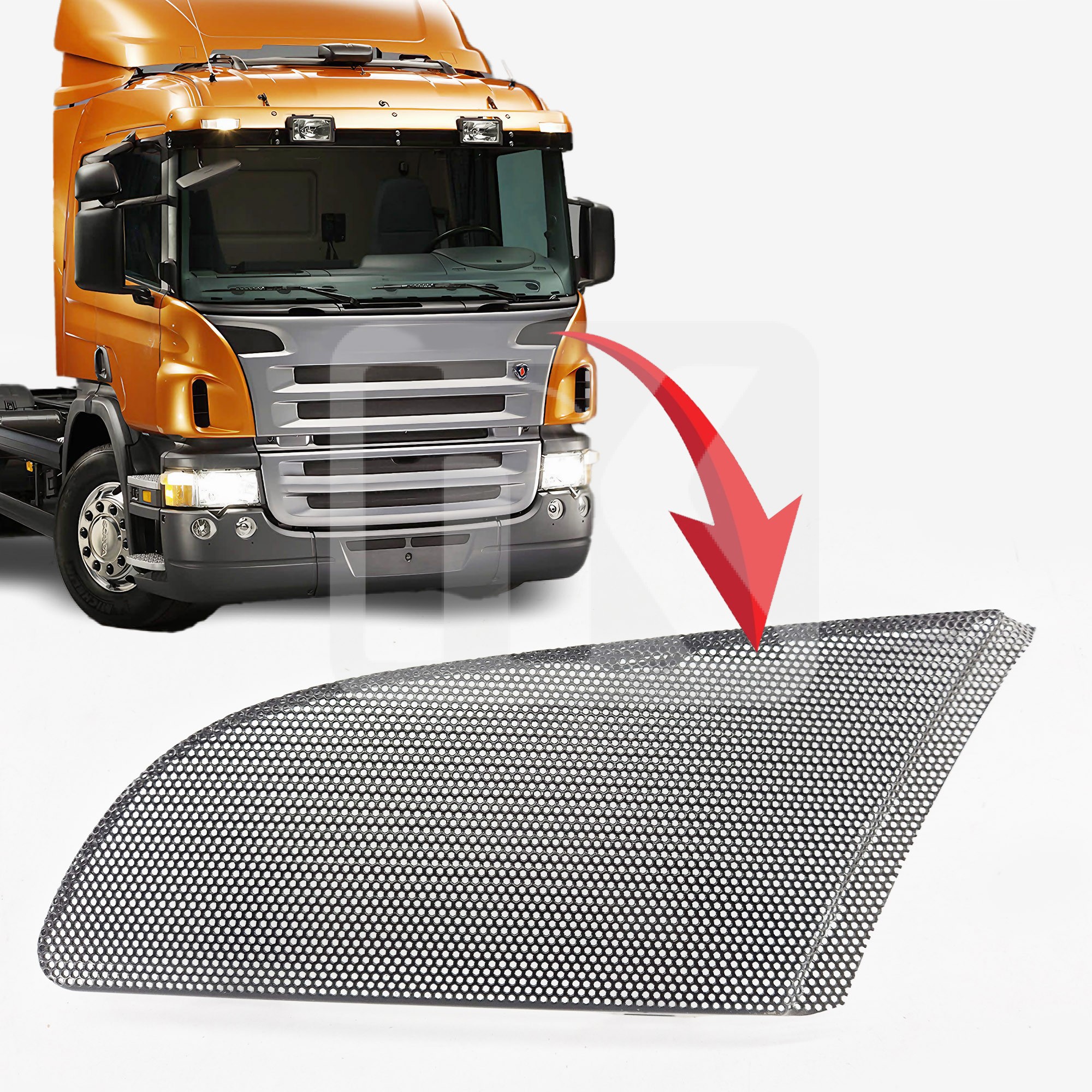Bonnet grille (LH) Scania 5 1466031
