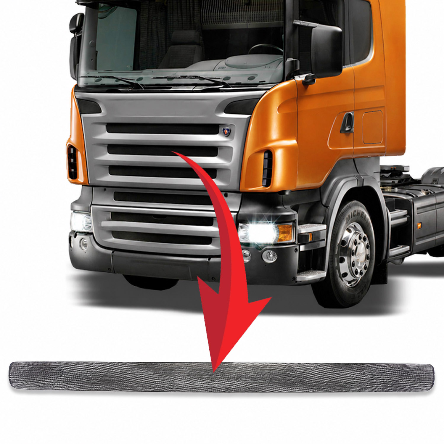 Middle bonnet screen Scania 5 1459134