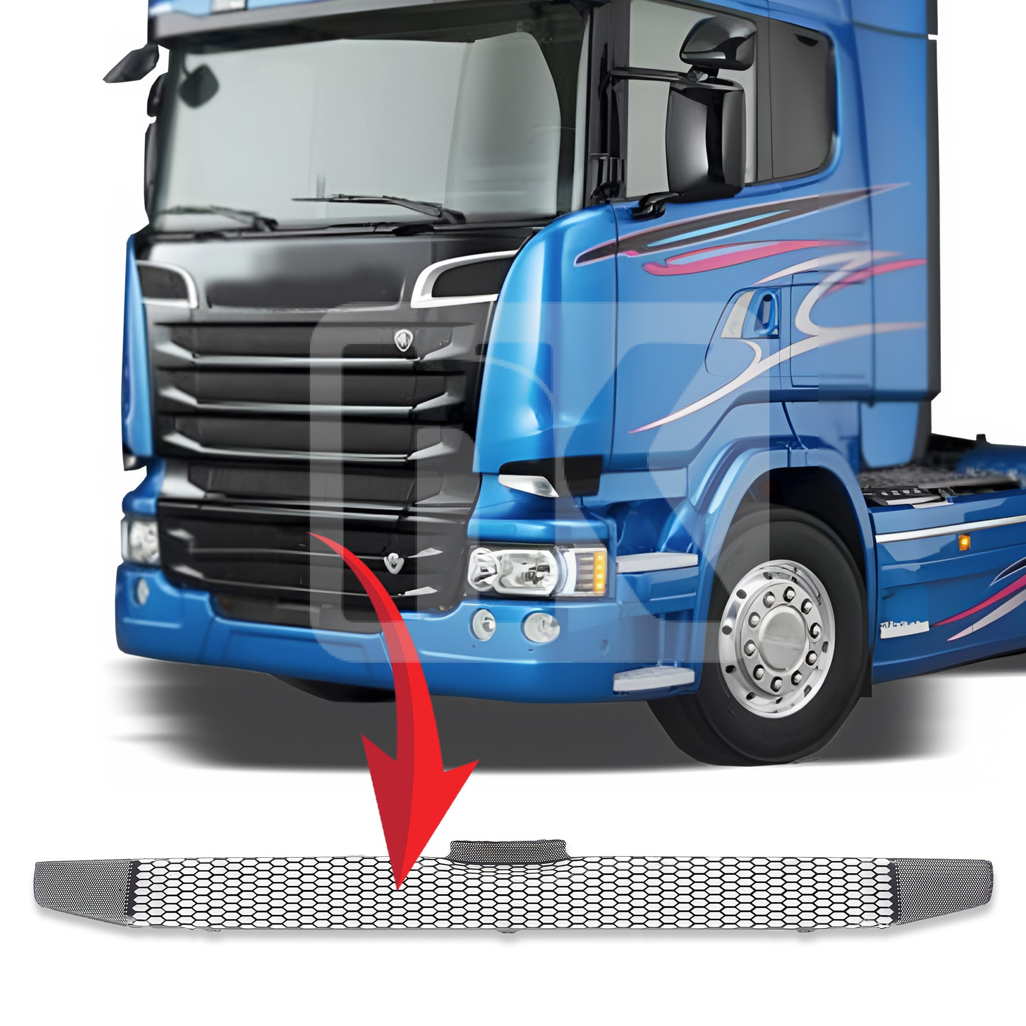 Σίτα κάτω μάσκας επάνω Scania Streamline-1930805