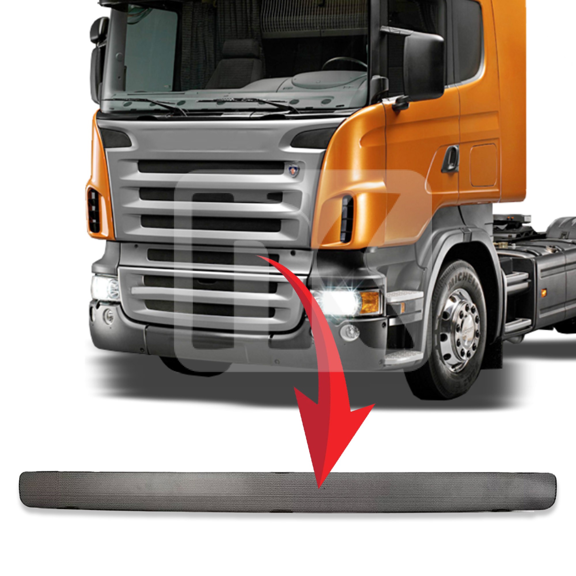 Middle sheet metal screen Scania 5 1459145