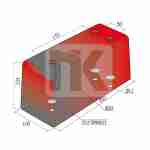 Τάκος κρούσεως 250x133mm από λάστιχο 750929