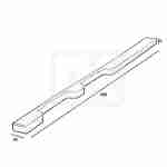Rubber impact block 888x55mm 751646