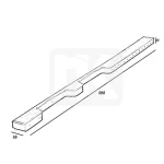 Rubber impact block 888x55mm 751646