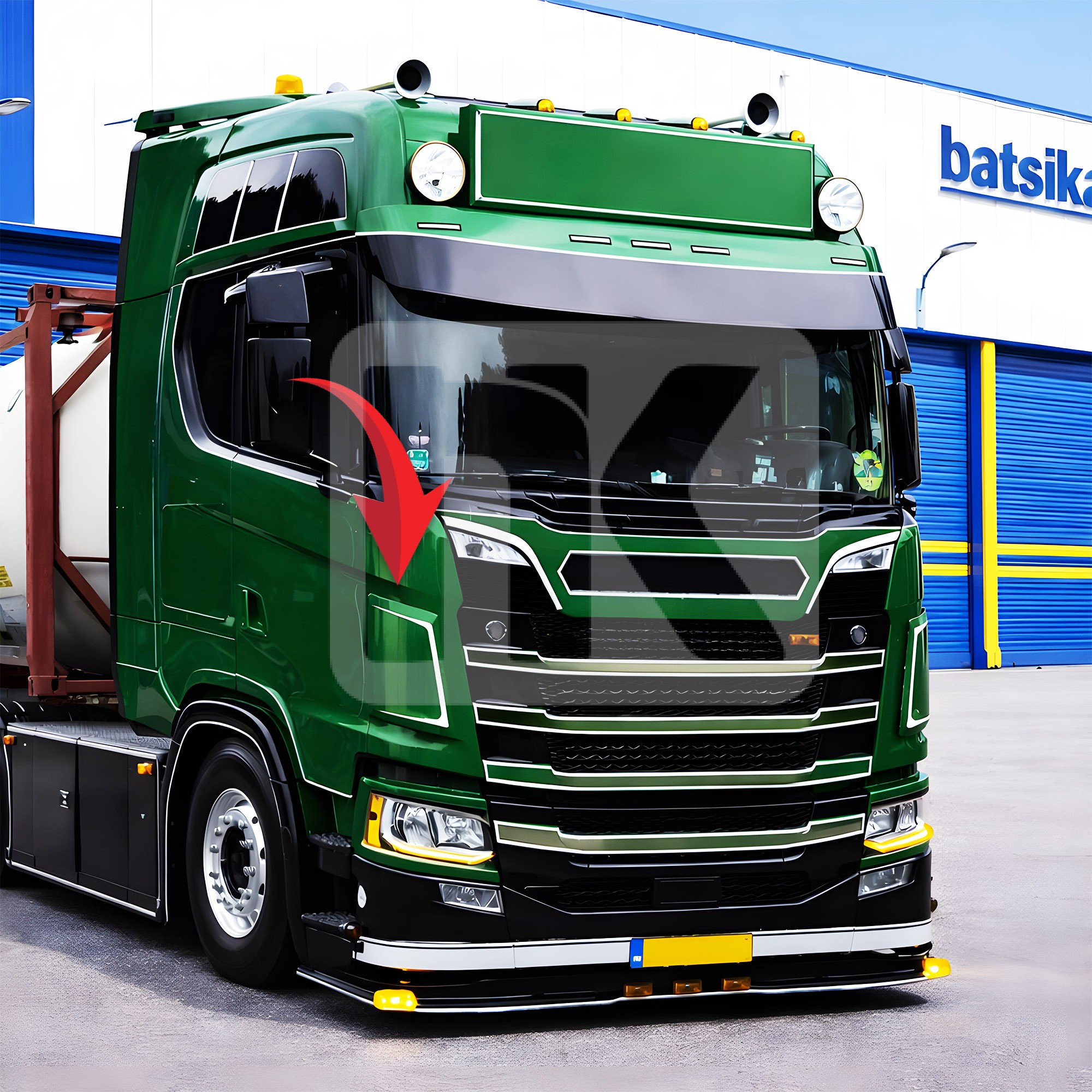 Μάγουλα πρόσθετα Scania S series εξωτερικά